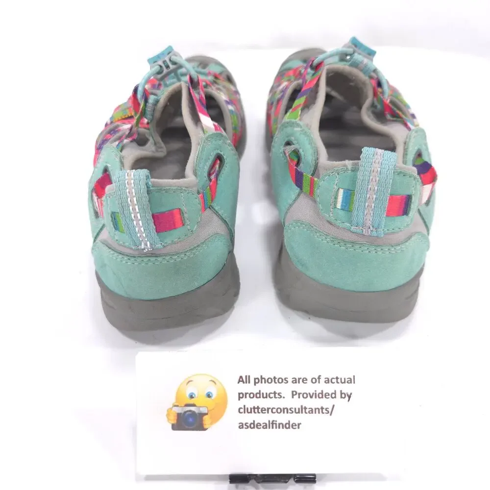 Keen Whisper Outdoor Adjustable Sandal Youth Girls Size 4 1014257 Green Multi